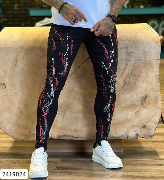 Calça jogador jeans prêmio com elastano