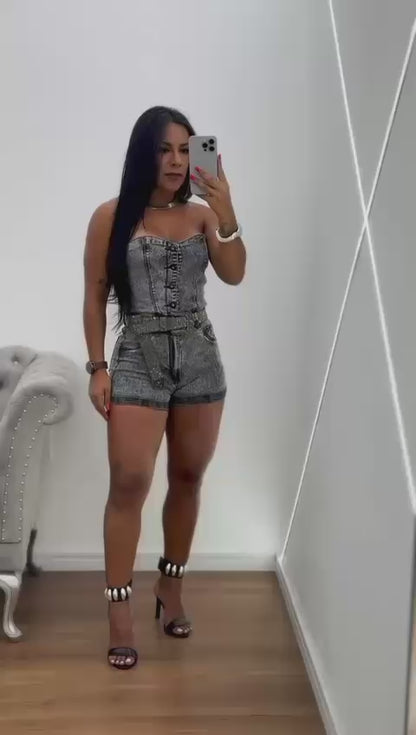 Macacão jeans